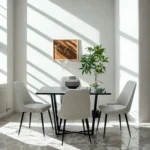 Table De Cuisine Noir B – Image 2